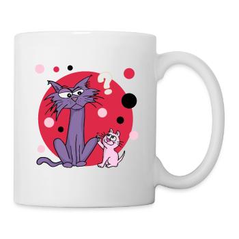 What do you want, dwarf cat? - Mug - white - Right