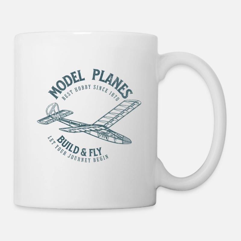 Modellflugzeuge - Tasse - Weiß