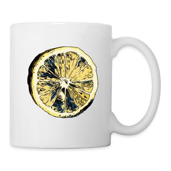 Zitrone - Tasse - Weiß - Rechts
