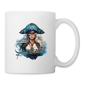 Coole Piratin - Tasse - Weiß - Rechts