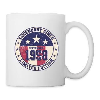 66ème Anniversaire Millésime Septembre 1958 Cru 58 - Mug blanc - blanc - Droite