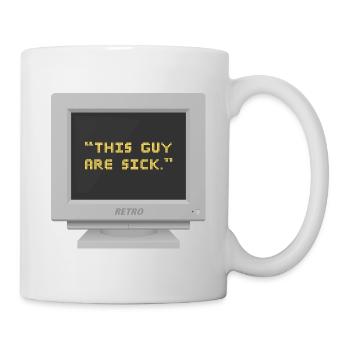 CRT Design - This guy are sick - Mug - white - Right