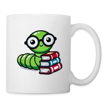 Bookworm Glasses Books - Mug - white - Right