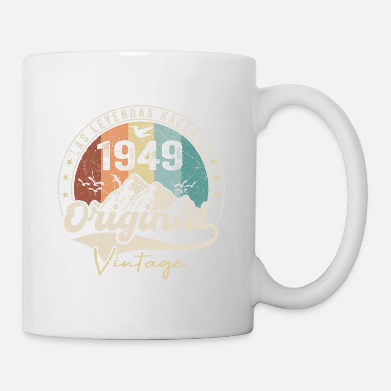 Rétro 1949 Cadeau Anniversaire 1949 Vintage 1949 - Mug blanc - blanc