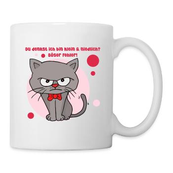 Vous pensez que je suis petite et mignonne ? Mauvaise erreur - Mug blanc - blanc - Droite