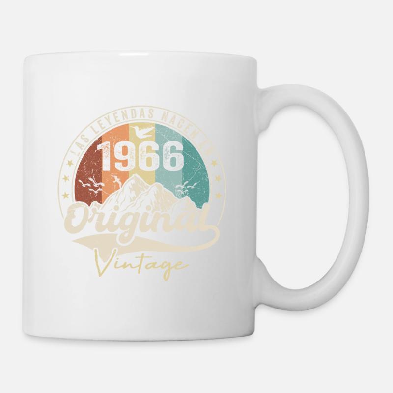 Retro 1966 Geburtstagsgeschenk 1966 Jahrgang 1966 - Tasse - Weiß