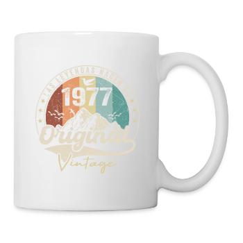Rétro 1977 Cadeau Anniversaire 1977 Vintage 1977 - Mug blanc - blanc - Droite