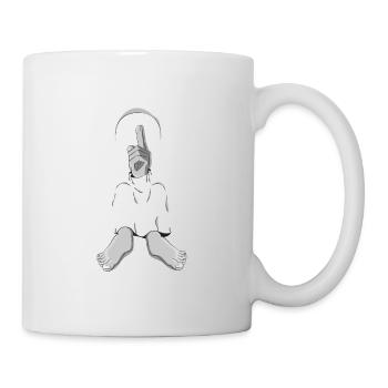 UNBEKANNTES SCHWEIGEN - Tasse - Weiß - Rechts