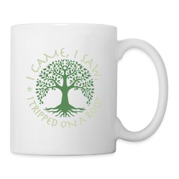 i came i saw i tripped on a root - Mug blanc - blanc - Droite