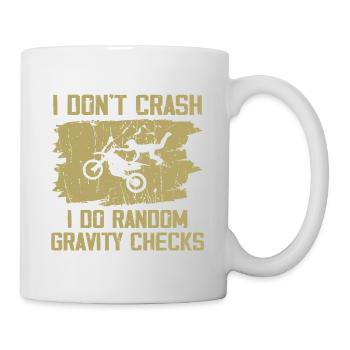 I Don t Crash, I Do Random Gravity Checks - Mug blanc - blanc - Droite