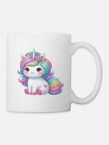 Unicorn Silver - Mug - white
