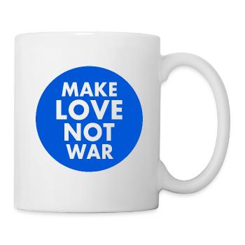 Make love not war - Tasse - Weiß - Rechts