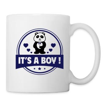 It's a Boy - Baby Announcement Panda Design - Mug - white - Right