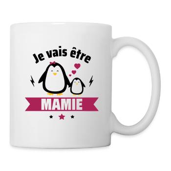 Je vais être mamie,annonce grossesse,bientot mamie - Mug blanc - blanc - Droite