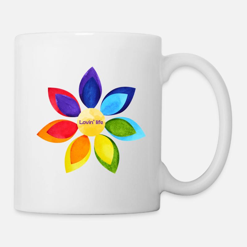 Lovin' life - Tasse - Weiß