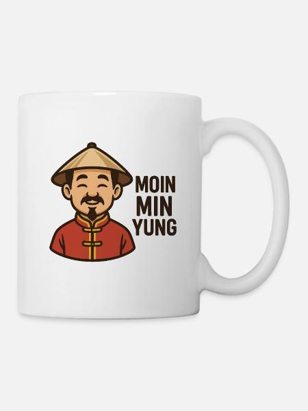 moin mein junge - Tasse - Weiß