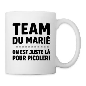 Team du marié – EVG enterrement de vie de garçon - Mug blanc - blanc - Droite