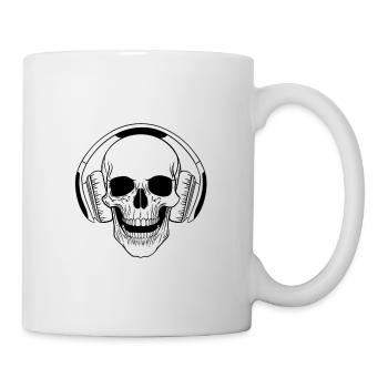 Crâne - Mug blanc - blanc - Droite