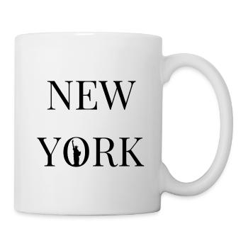 New York – With the Statue of Liberty in the "O" - Mug - white - Right