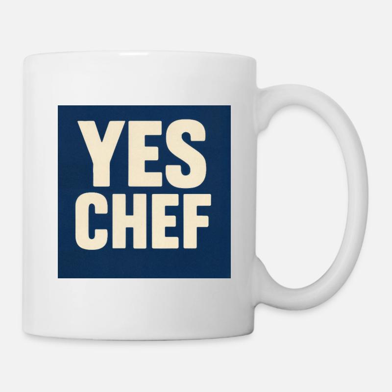 Yes Chef - Tasse - Weiß