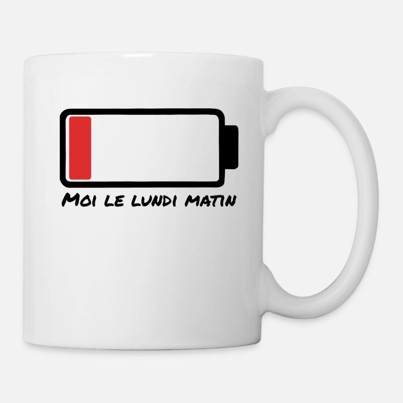 Monday morning – dead battery - Mug - white