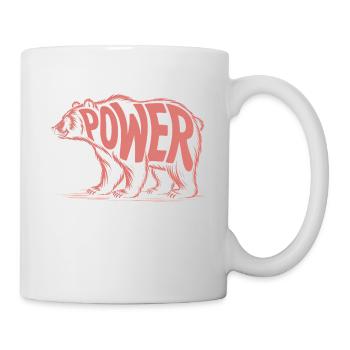 Bär - Cooles Tier Logo - Tasse - Weiß - Rechts