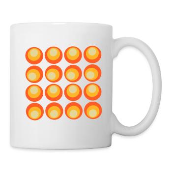 70s Pattern Retro Hippie Flowers Power - Mug - white - Right