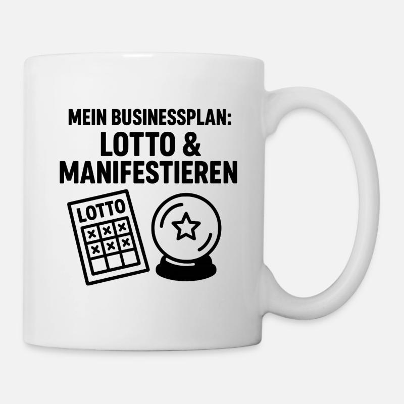 Manifest my lottery business plan - Mug - white