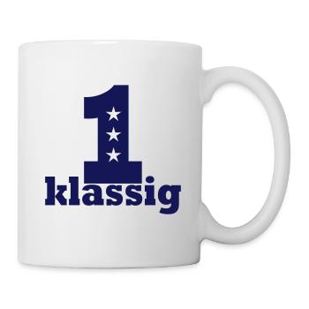Erstklassig Schulanfang - Tasse - Weiß - Rechts
