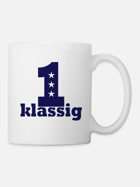 Erstklassig Schulanfang - Tasse - Weiß