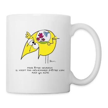 Etre heureux ! - Mug blanc - blanc - Droite