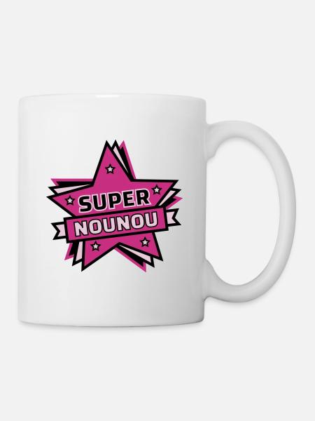 super nounou - Mug blanc - blanc
