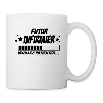 futur infirmier - Mug blanc - blanc - Droite