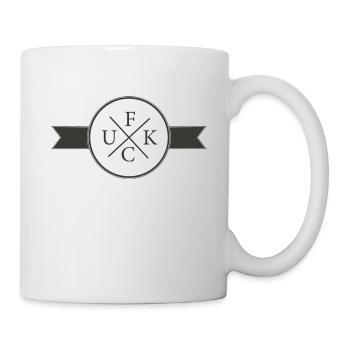 F / U / C / K Logo - Mug blanc - blanc - Droite