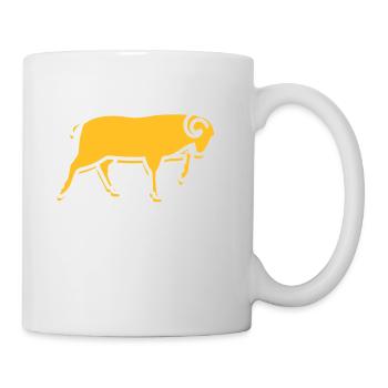 Ein Running Ram - Tasse - Weiß - Rechts