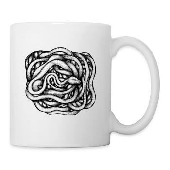 Schlange unendlich - Tasse - Weiß - Rechts