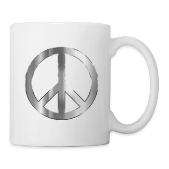 Peace Steel - Tasse - Weiß - Rechts