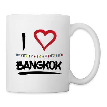 I love Bangkok Thailand fullmoon party gift - Mug - white - Right