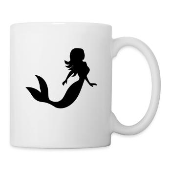 Meerjungfrau - Tasse - Weiß - Rechts