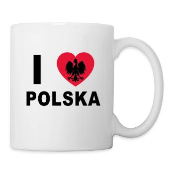 I Love Polska / I Love Poland - Mug - white - Right