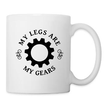 Mes jambes sont mon équipement - Mug blanc - blanc - Droite