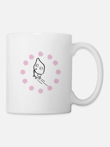 Le hibou s'envole vers les étoiles - Mug blanc - blanc
