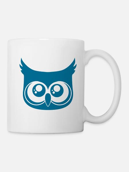 Cute Owl - Tasse - Weiß