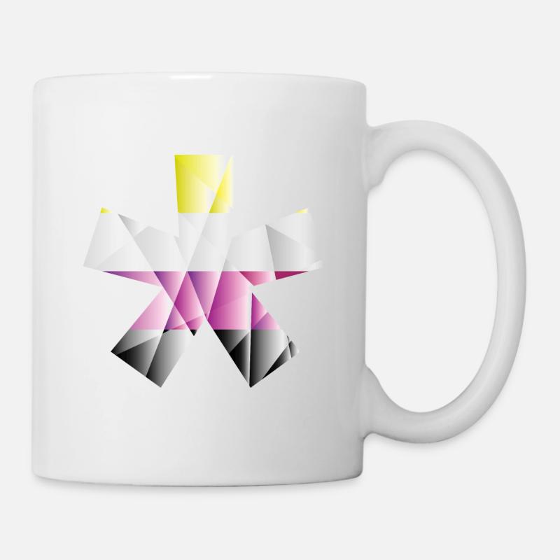 Astérisque non binaire - Mug blanc - blanc