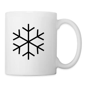 Symbol für Kalt / Cool fein - Tasse - Weiß - Rechts