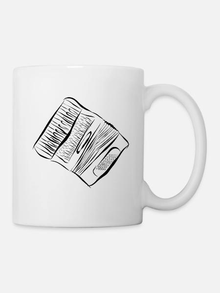 Akkordeon - Tasse - Weiß