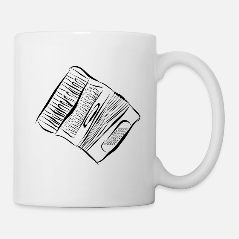 Akkordeon - Tasse - Weiß