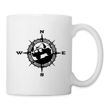 Montagne pour jeeps - Mug blanc - blanc - Droite