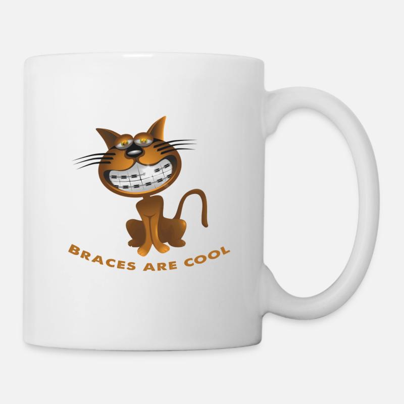 Braces are cool. Clasps are cool - Mug - white