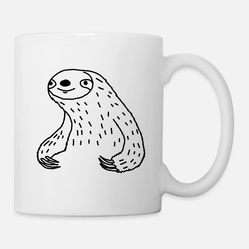 Faultier - Tasse - Weiß